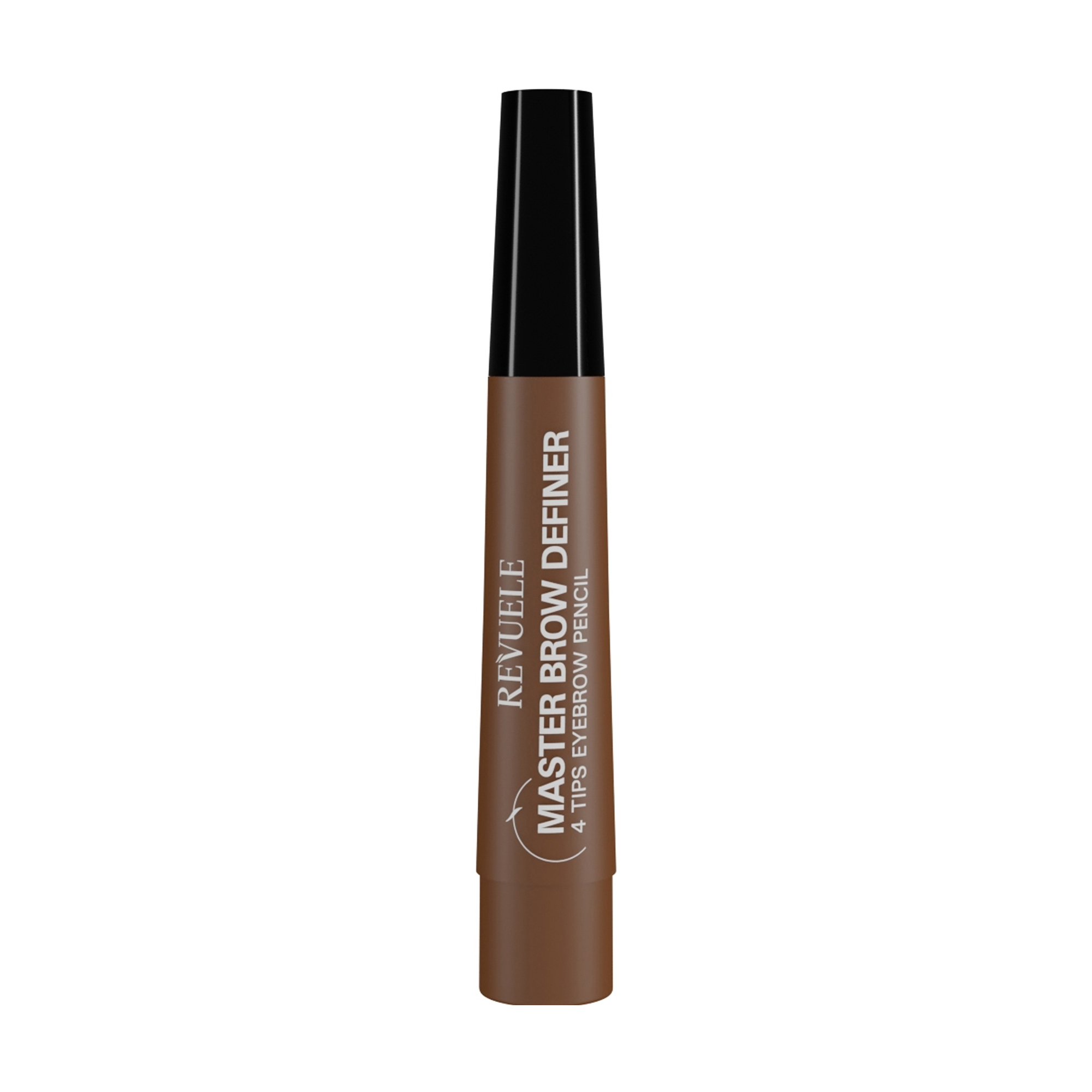 Маркер для брів Revuele 4 Tips Eyebrow Pencil з ефектом мікроблейдінгу, світло-коричневий, 2.2 мл